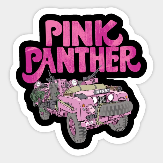 The Pink Panther Sticker by Toby Wilkinson